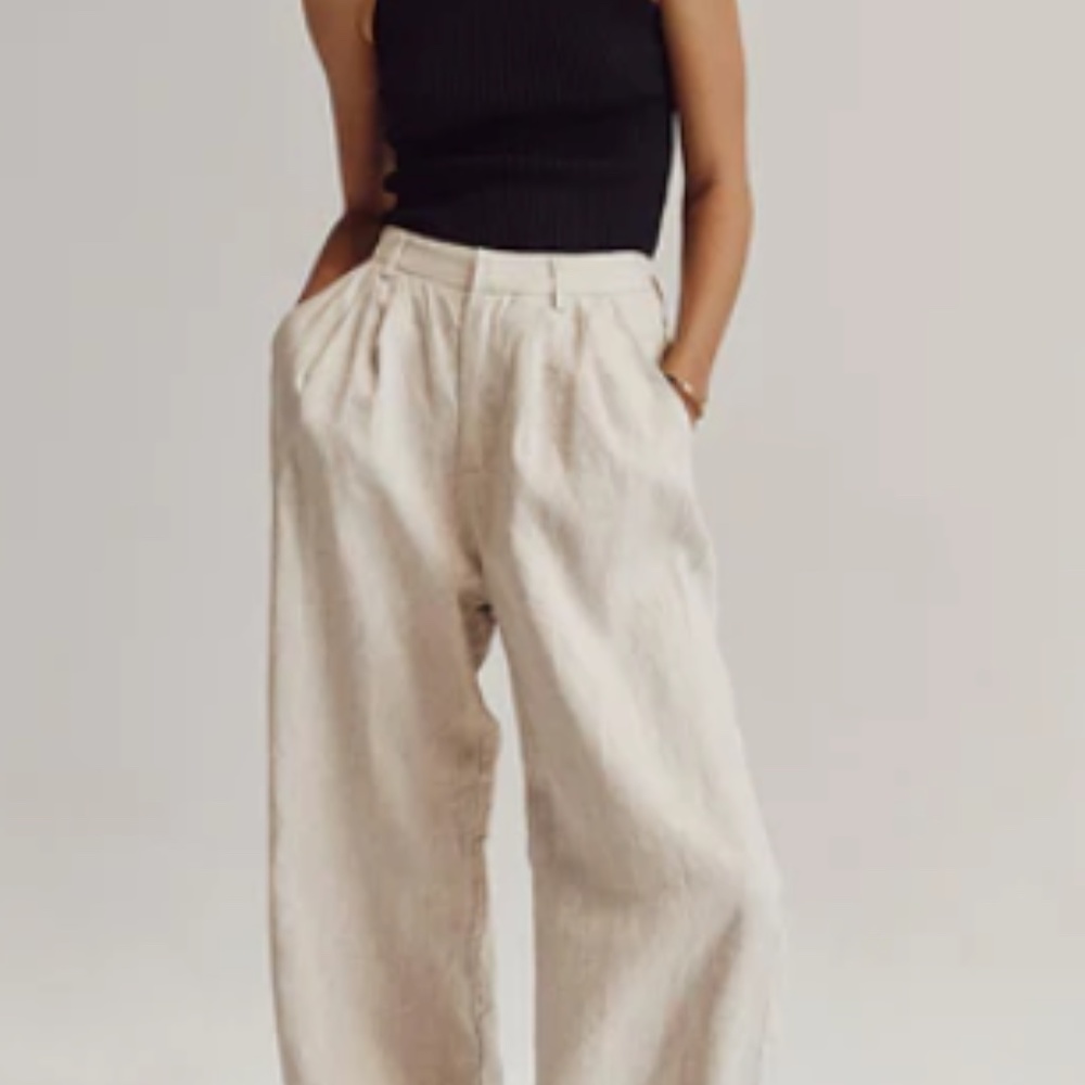 DISSH Norah Butter Linen Pant, 8